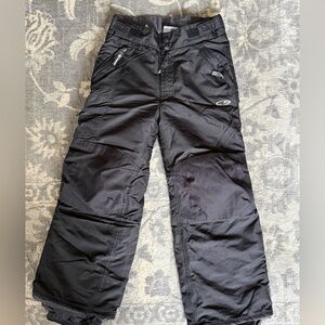 Black Kids Snow Pants